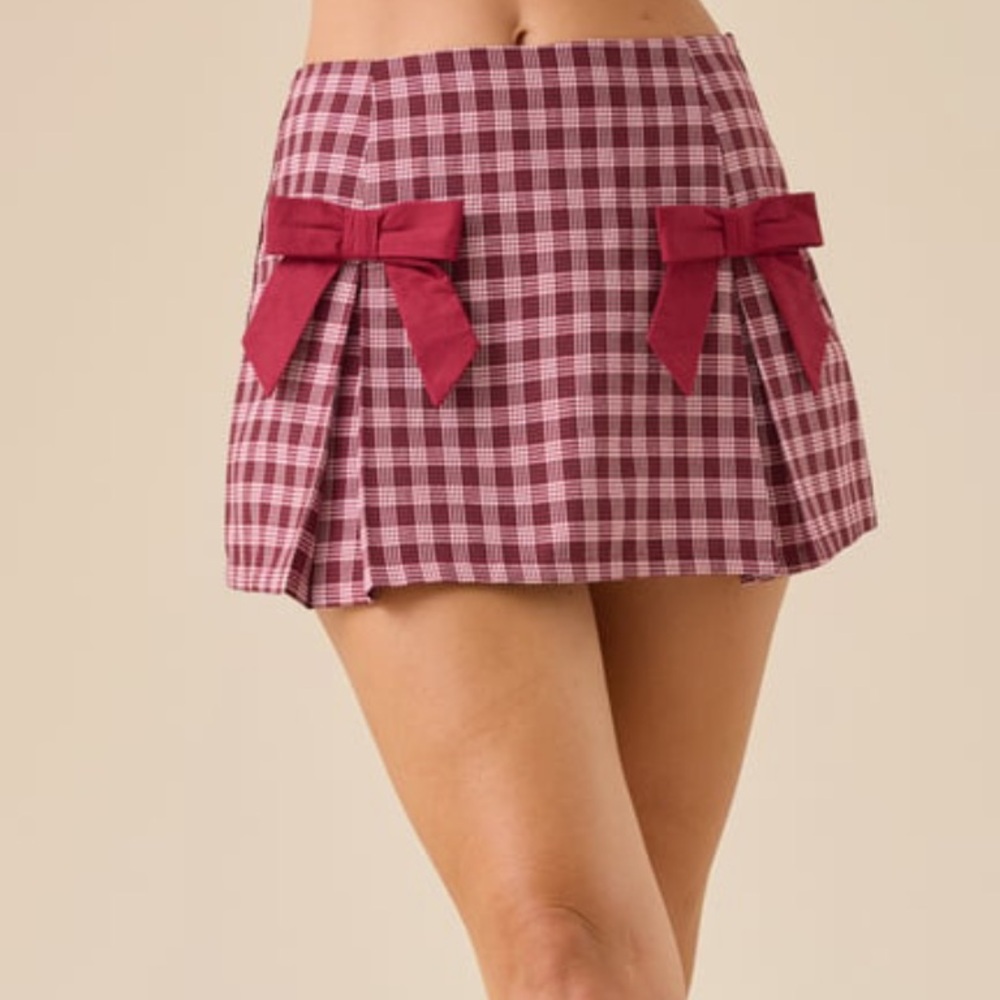 Winslow Bow Pleated Skirt